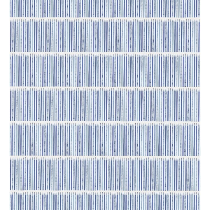 Papel pintado rayas horizontales con lápices tonos azul - Colour Pencils 564937