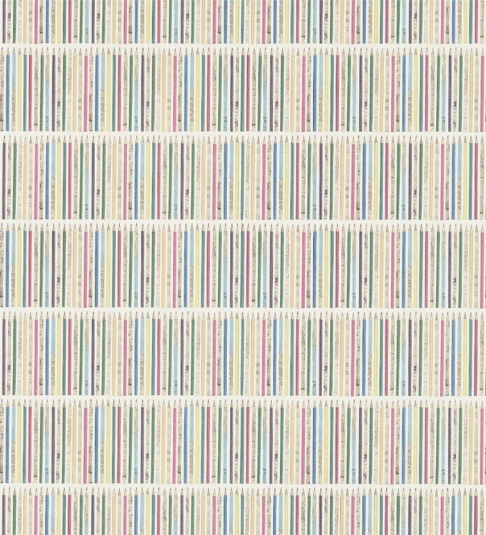Papel pintado rayas horizontales con lápices multicolor - Colour Pencils 564938