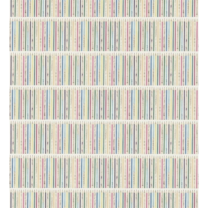 Papel pintado rayas horizontales con lápices multicolor - Colour Pencils 564938
