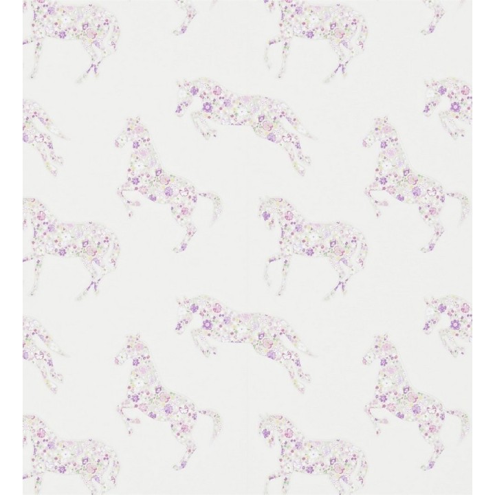 Papel pintado caballos patchwork de flores - Horses Florals 564939