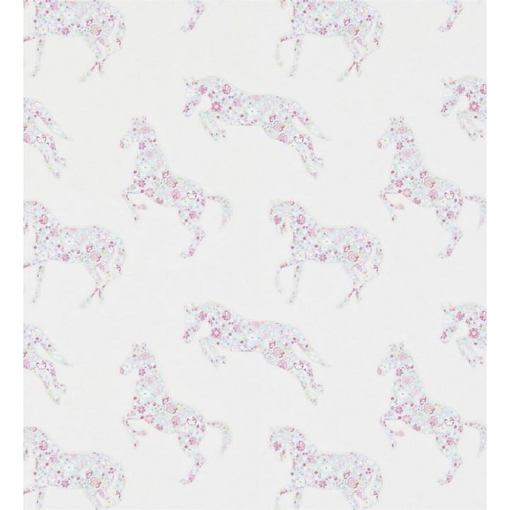 Papel pintado caballos patchwork de flores - Horses Florals 564941