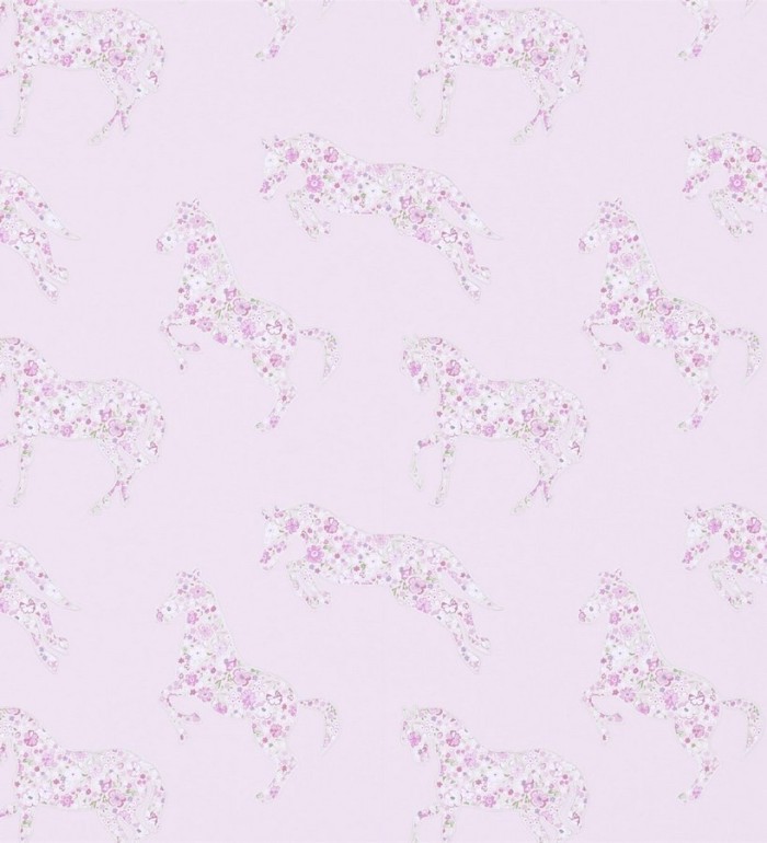 Papel pintado caballos patchwork de flores - Horses Florals 564942