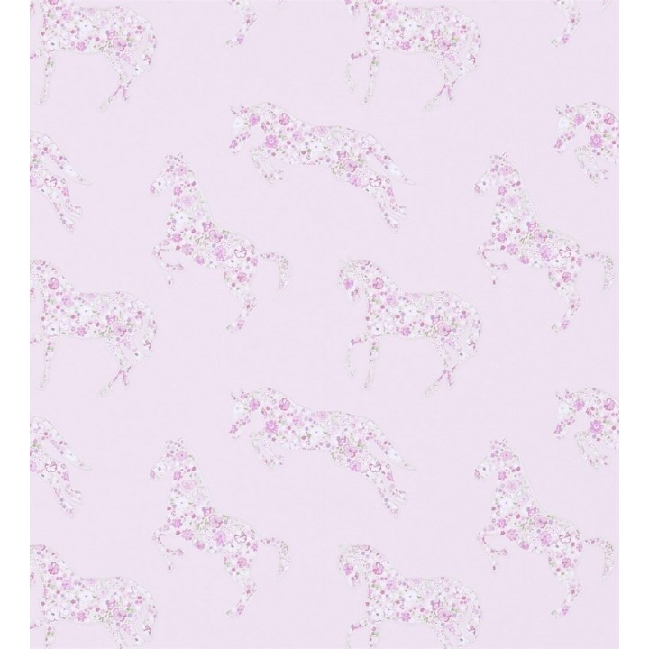 Papel pintado caballos patchwork de flores - Horses Florals 564942