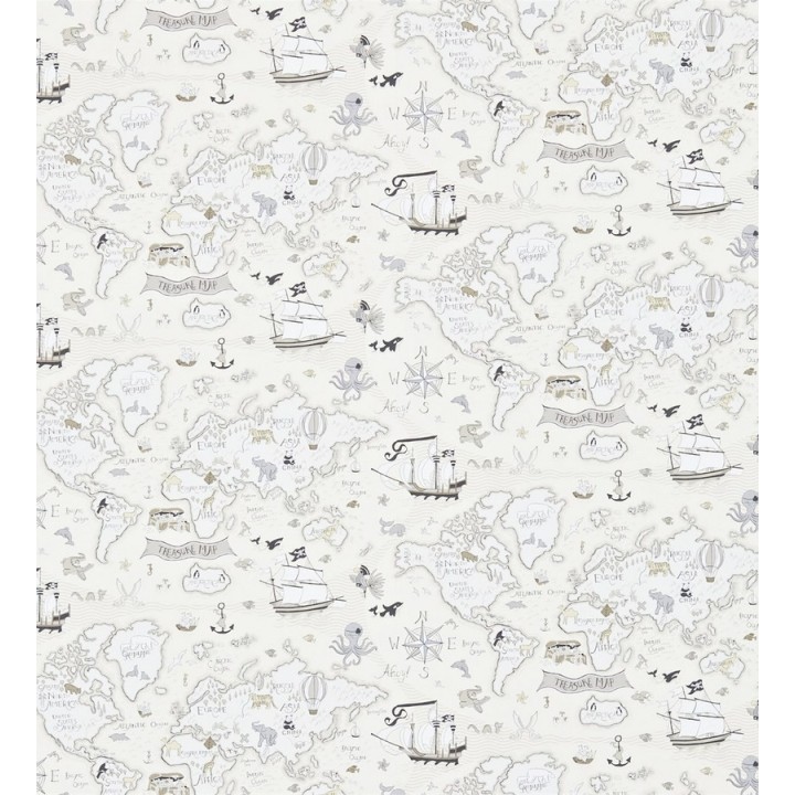 Papel pintado mapa del tesoro con barcos - Pirate Island 564944