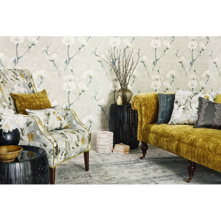 Papel pintado flores delicadas y artísticas vintage - Lorene 564968