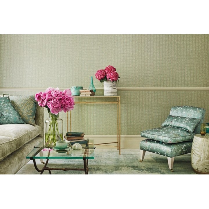 Papel pintado azulejos pequeños de vidrio geométrico - Vadin 564974