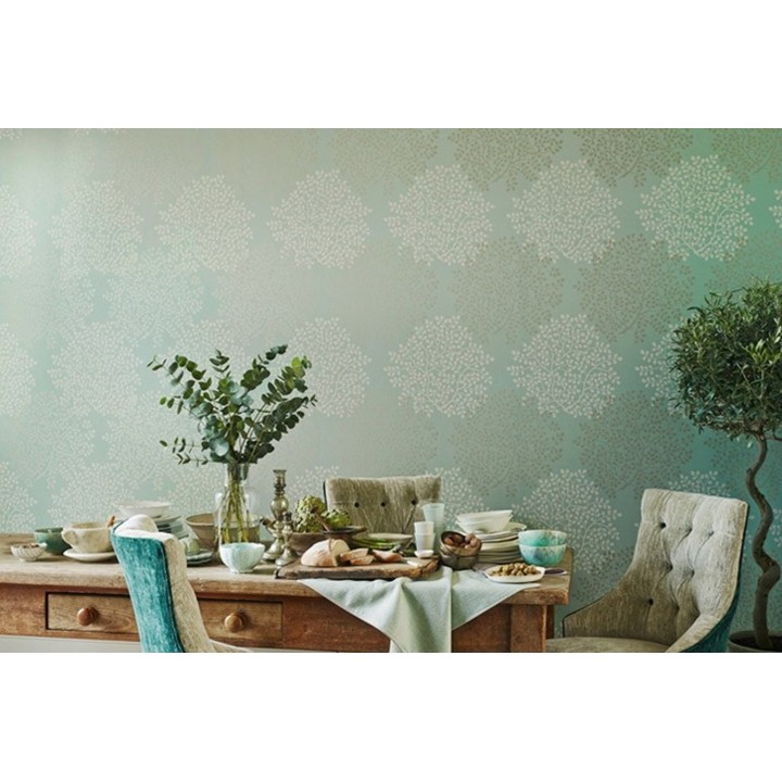 Papel pintado árboles artísticos de hojas pequeñas - Norah 564989