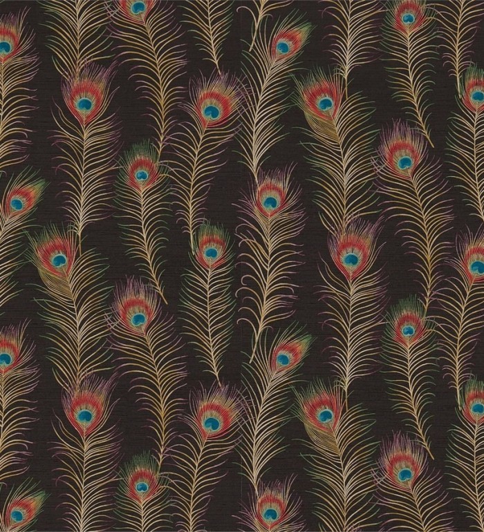 Papel pintado plumas de pavo real románticas vintage - Fiorella 564996