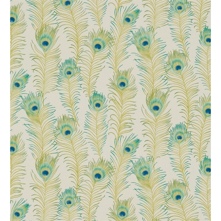 Papel pintado plumas de pavo real románticas vintage - Fiorella 564997