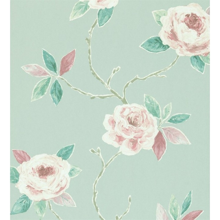 Papel pintado flores románticas al óleo - Sabina 565005