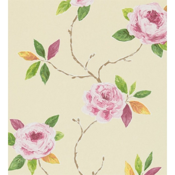 Papel pintado flores románticas al óleo - Sabina 565006