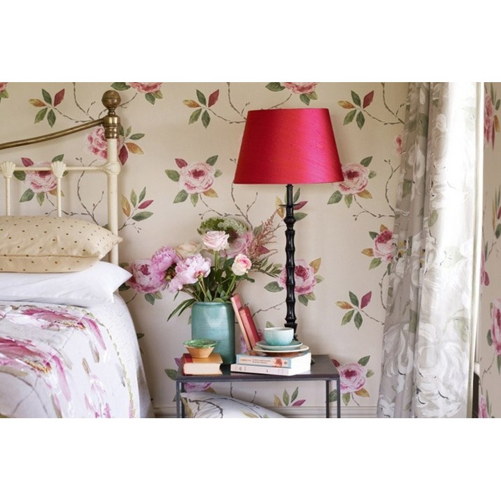 Papel pintado flores románticas al óleo - Sabina 565006