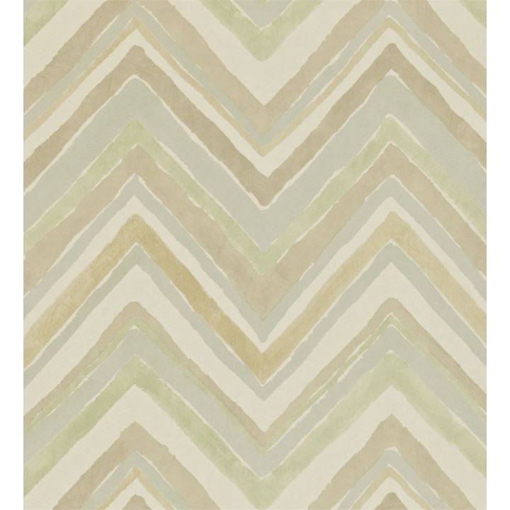 Papel pintado rayas de acuarela en zigzag - Levert 565008
