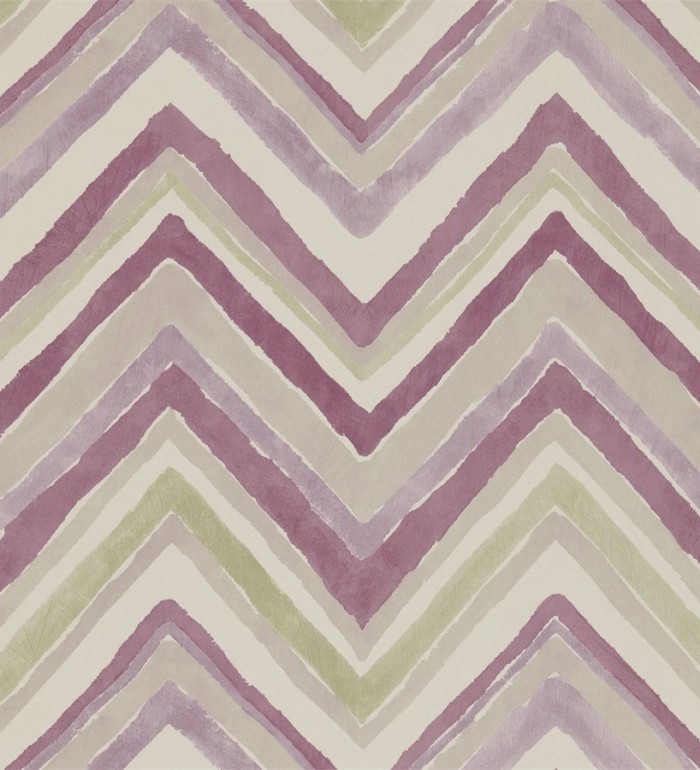 Papel pintado rayas de acuarela en zigzag - Levert 565011