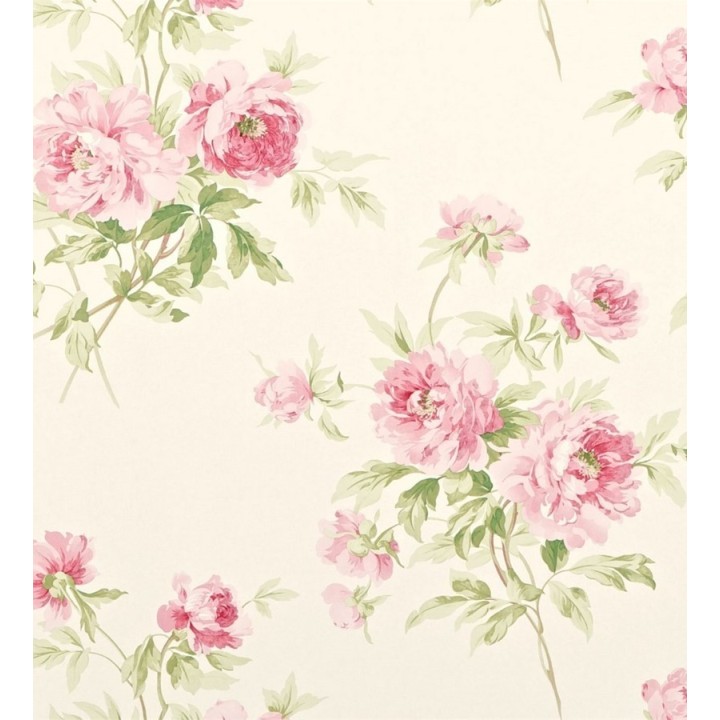 Papel pintado ramos de peonías románticas vintage - Alison 565023