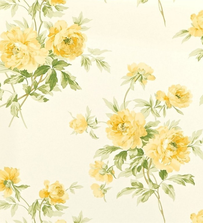 Papel pintado ramos de peonías románticas vintage - Alison 565024