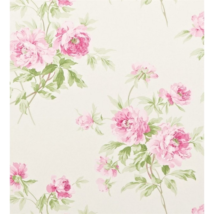 Papel pintado ramos de peonías románticas vintage - Alison 565026