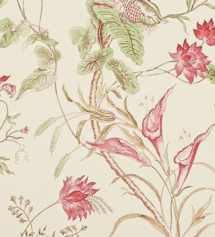 Papel pintado naturaleza de flores y plantas artísticas inglesas - Beverley 565035