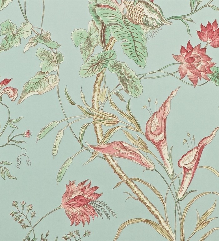 Papel pintado naturaleza de flores y plantas artísticas inglesas - Beverley 565036
