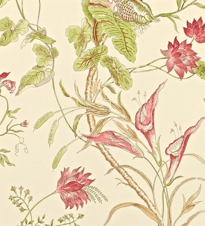 Papel pintado naturaleza de flores y plantas artísticas inglesas - Beverley 565038