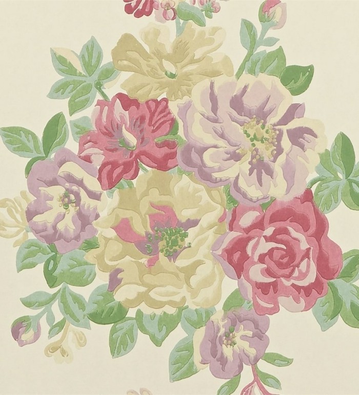 Papel pintado ramos de flores grandes artísticas - Lionor 565039