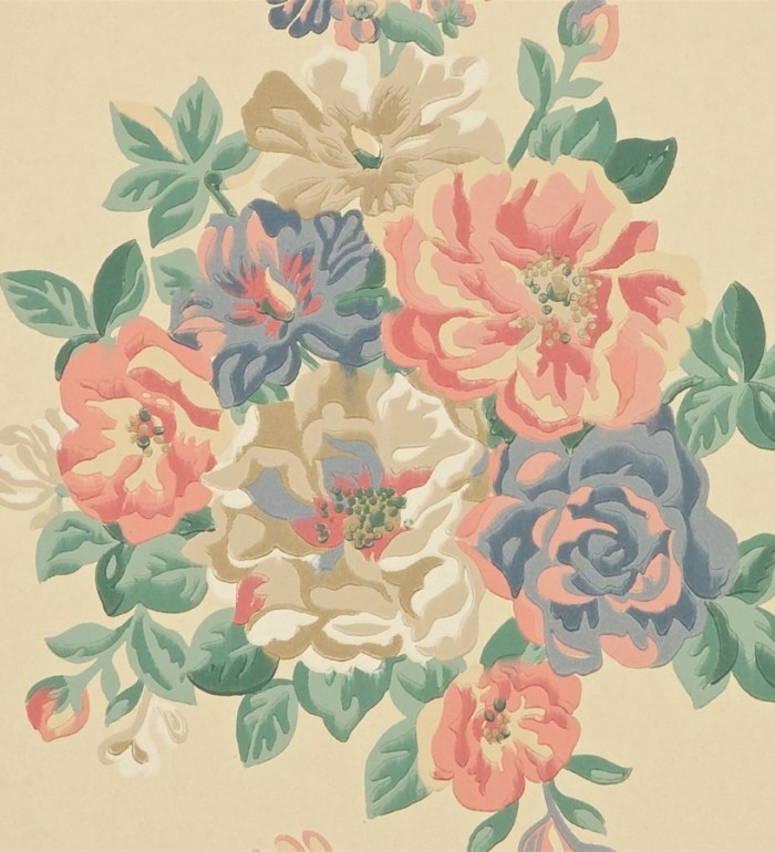 Papel pintado ramos de flores grandes artísticas - Lionor 565040