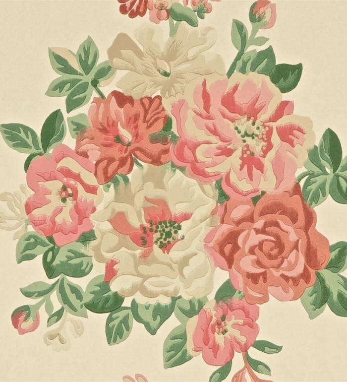 Papel pintado ramos de flores grandes artísticas - Lionor 565041