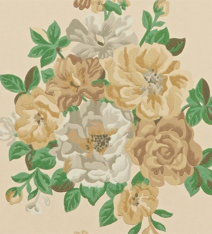 Papel pintado ramos de flores grandes artísticas - Lionor 565042