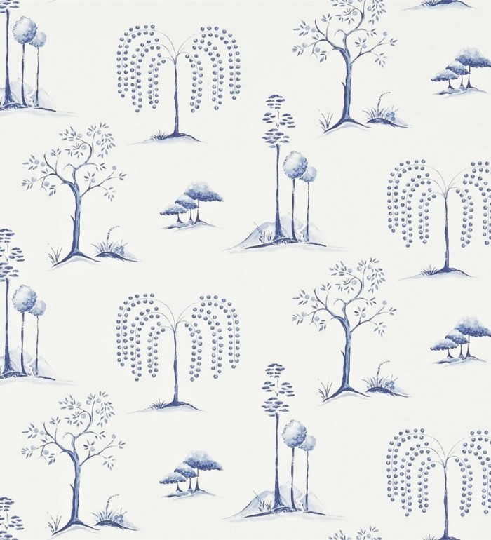 Papel pintado toile de jouy artístico japonés - Moraine 565074