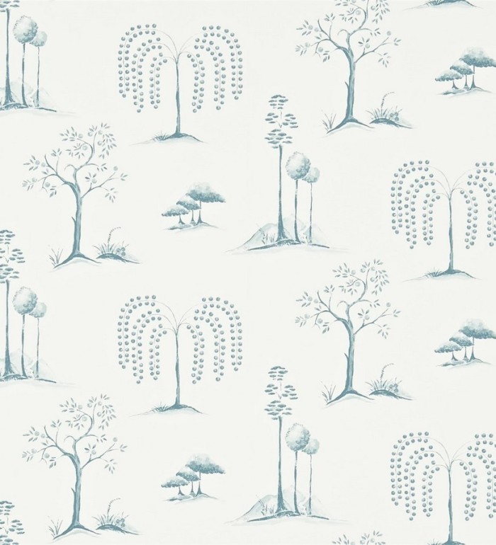 Papel pintado toile de jouy artístico japonés - Moraine 565075