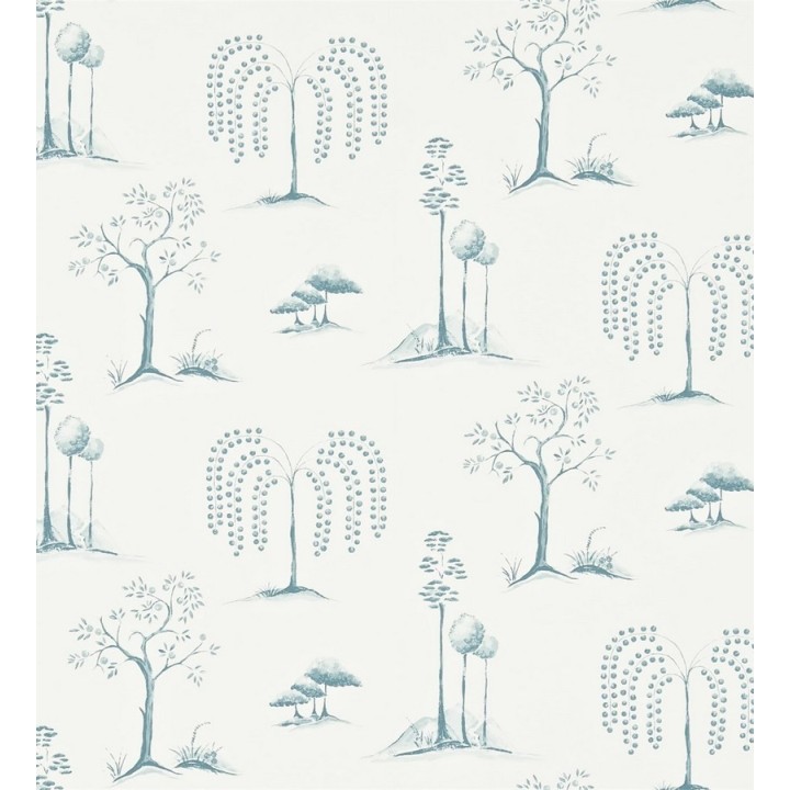 Papel pintado toile de jouy artístico japonés - Moraine 565075