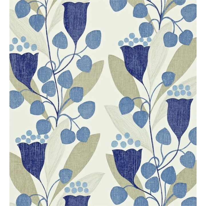 Papel pintado flores y hojas artísticas modernas - Pandora 565090