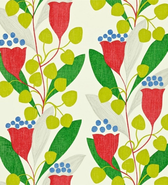 Papel pintado flores y hojas artísticas modernas - Pandora 565093