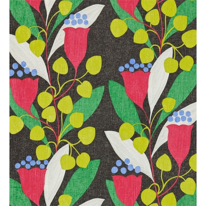 Papel pintado flores y hojas artísticas modernas - Pandora 565094