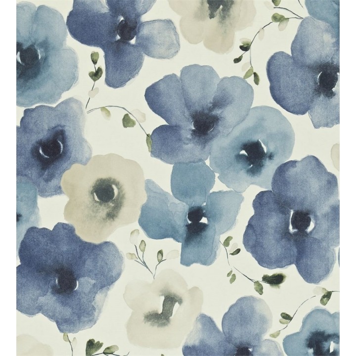 Papel pintado flores de acuarela difuminadas vintage - Medea 565098