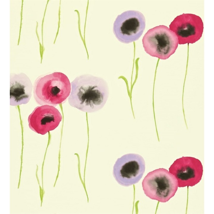 Papel pintado flores redondas y modernas artísticas - Tanis 565102