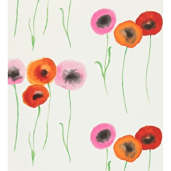 Papel pintado flores redondas y modernas artísticas - Tanis 565104