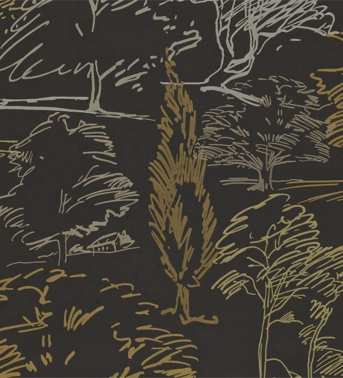 Papel pintado campestre de pájaros y conejos - Lorraine 565108