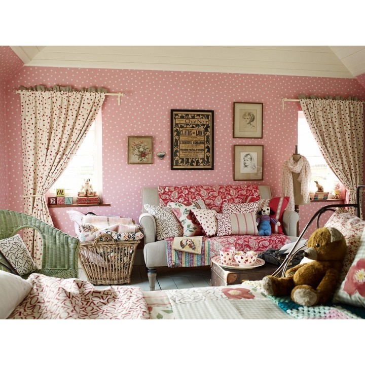 Papel pintado lunares pequeños estilo inglés - Dorantes 565115