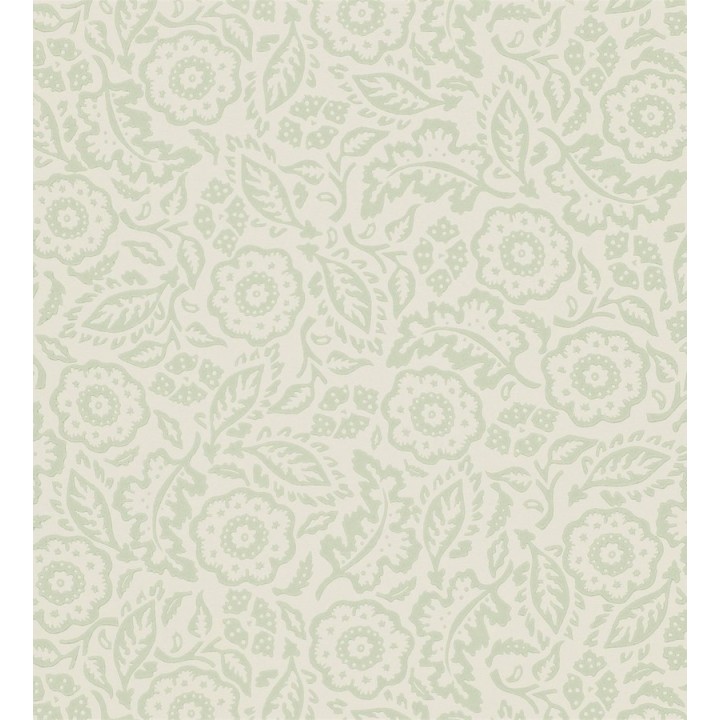 Papel pintado flores y hojas pequeñas artísticas - Irma 565119