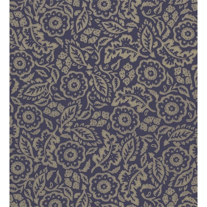 Papel pintado flores y hojas pequeñas artísticas - Irma 565120