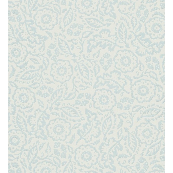 Papel pintado flores y hojas pequeñas artísticas - Irma 565122