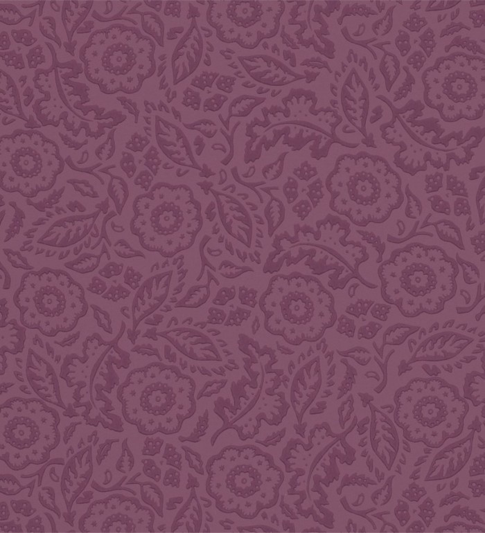 Papel pintado flores y hojas pequeñas artísticas - Irma 565123