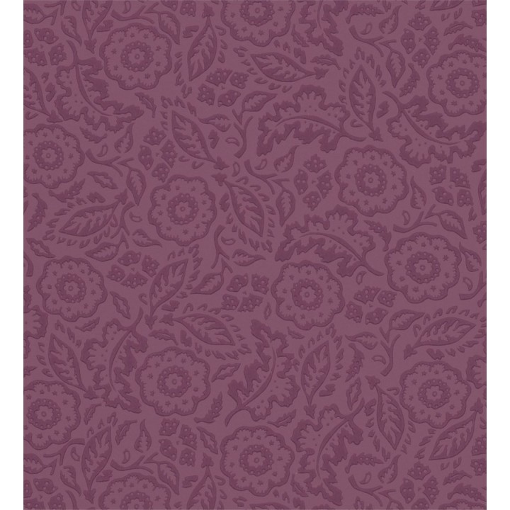 Papel pintado flores y hojas pequeñas artísticas - Irma 565123