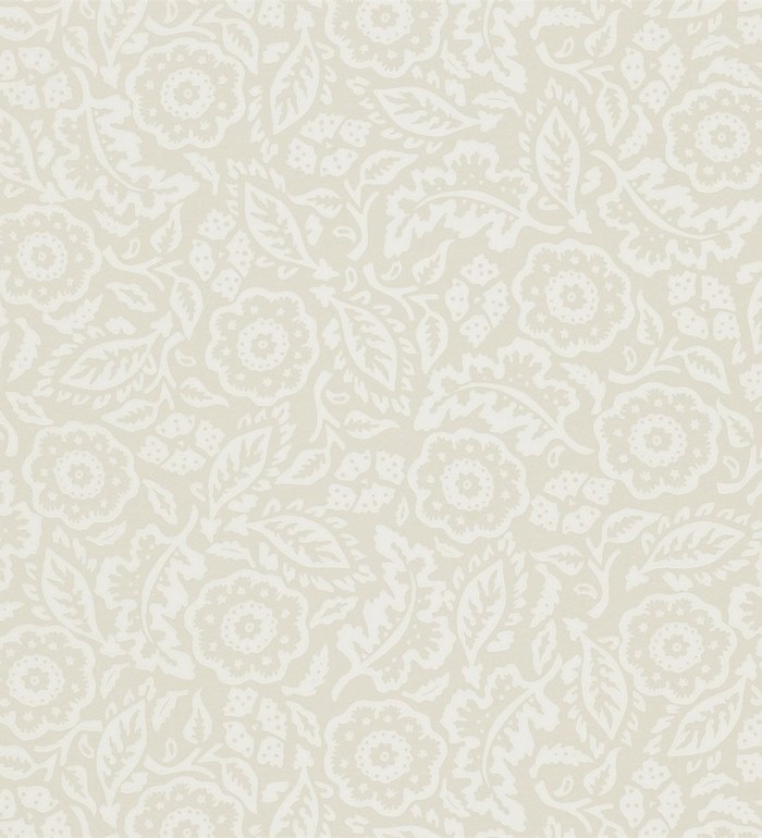 Papel pintado flores y hojas pequeñas artísticas - Irma 565124