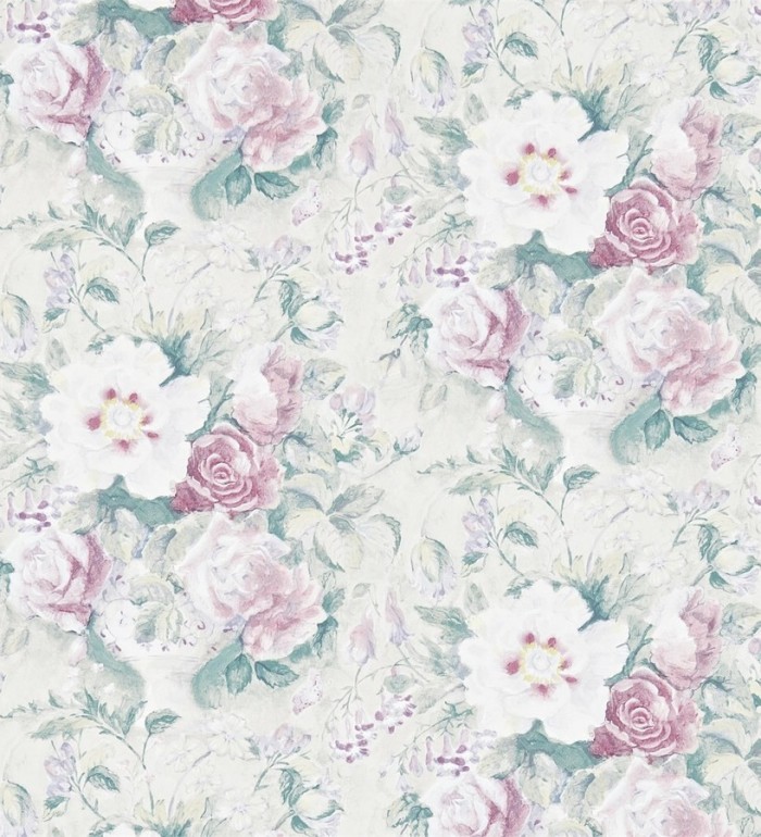 Papel pintado flores románticas al óleo vintage - Estefanía 565180