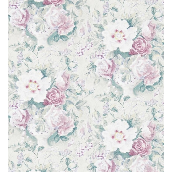 Papel pintado flores románticas al óleo vintage - Estefanía 565180