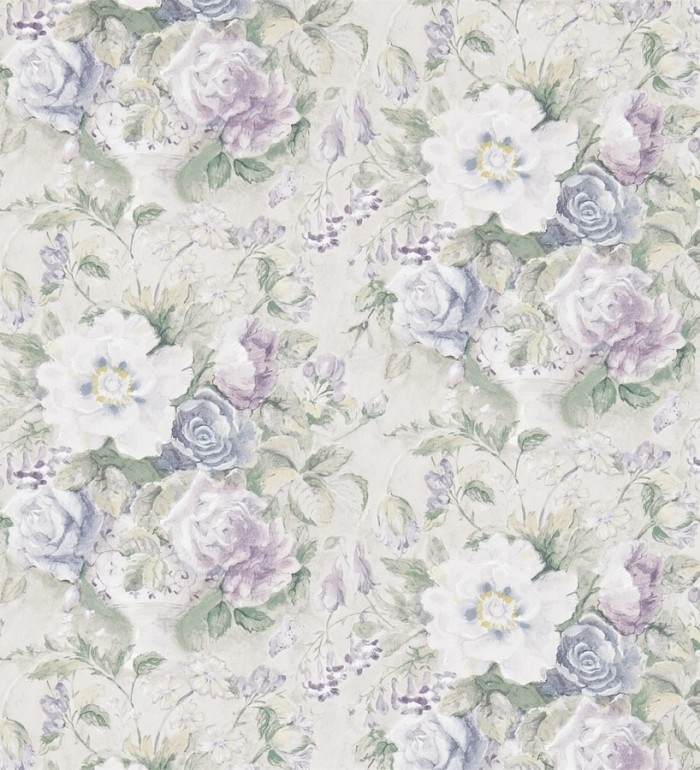 Papel pintado flores románticas al óleo vintage - Estefanía 565181