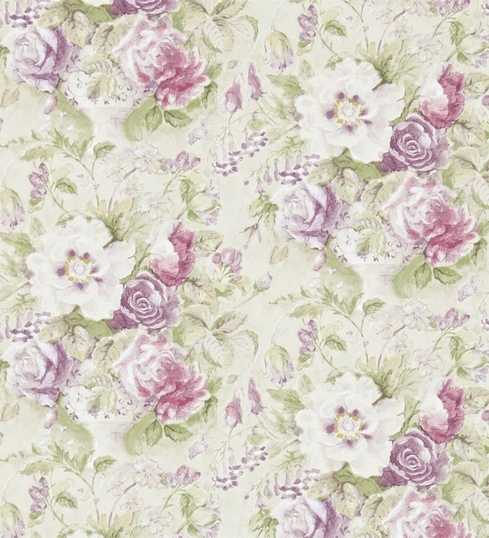 Papel pintado flores románticas al óleo vintage - Estefanía 565182