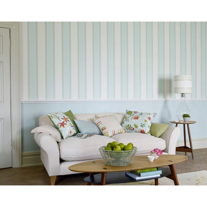 Papel pintado rayas clásicas anchas - Raya Léonore 565193